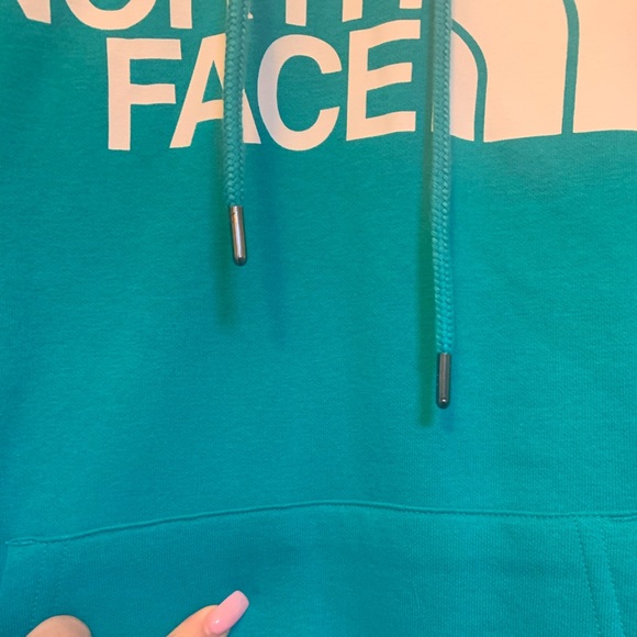 Teal NORTHFACE hoodie - Picture 2 of 4
